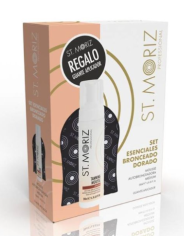 Set Esenciales Bronceado Dorado + Guante st moritz