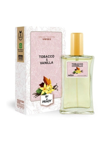 Eau de Toilette Tobacco & Vainilla 90ml - Unisex - Prady