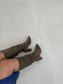 Bota alta antelina verde