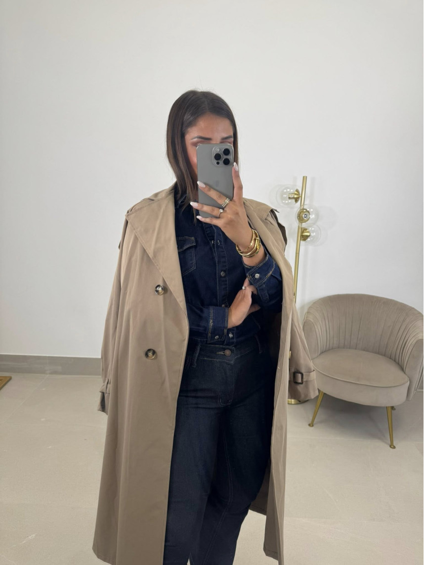 Camisa vaquera oscura