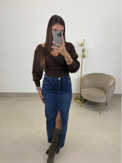 Falda vaquera oscura