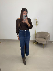 Falda vaquera oscura