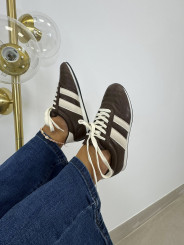 Deportiva polipiel marron chocolate