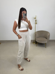 Pantalon felpa boho