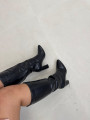 Bota alta polipiel negra