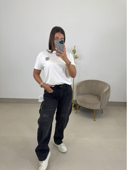 Camiseta corte mujer LW brillo