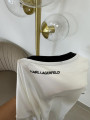Camiseta corte mujer Karl bordada
