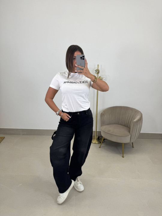 Camiseta corte mujer dolce bordada