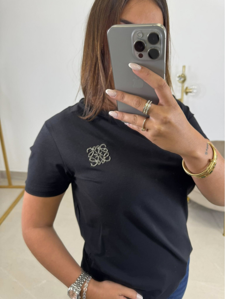 Camiseta corte mujer LW brillo