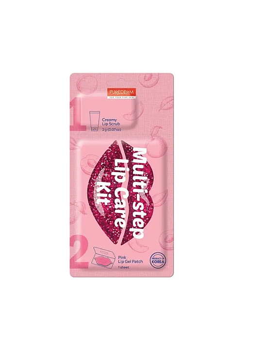 Exfoliante labial + mascarilla labial de hidrogel Purederm