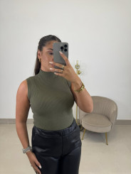 Pantalon polipiel negro