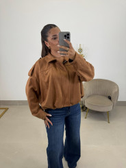 Bomber antelina marron