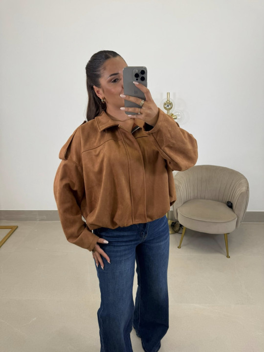 Bomber antelina marron