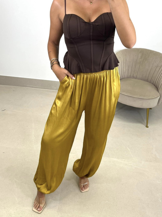 Pantalon boho satinado Pantalon boho satinado