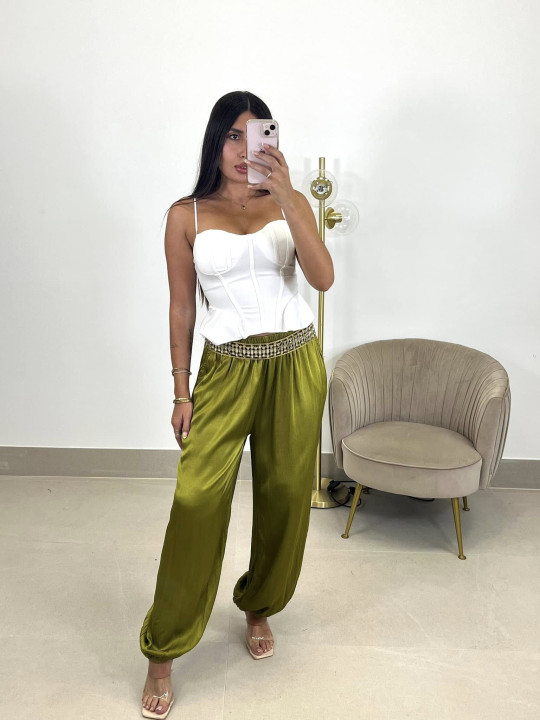 Pantalon boho satinado Pantalon boho satinado