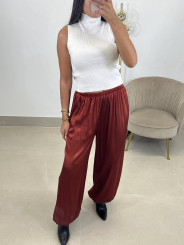 Pantalon boho satinado