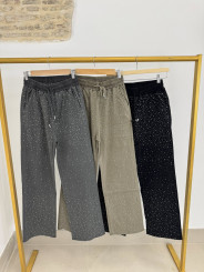 Pantalón ancho brillo