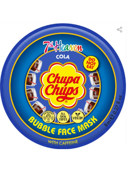 Chupa Chups Mascarilla Facial de Burbujas Cola con cafeina