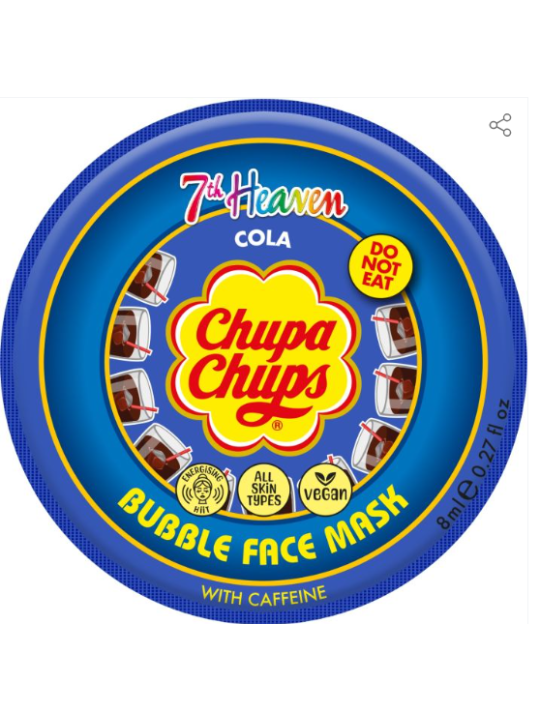 Chupa Chups Mascarilla Facial de Burbujas Cola con cafeina