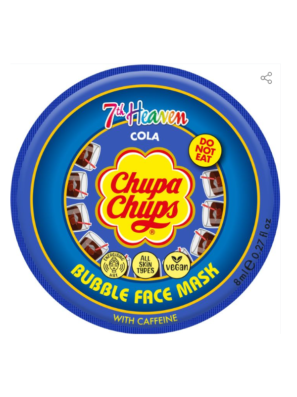Chupa Chups Mascarilla Facial de Burbujas Cola con cafeina