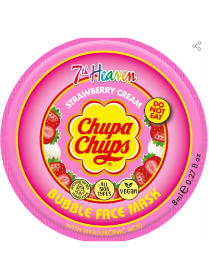 Chupa Chups Bubble Face Mask Mascarilla Facial de Burbujas con acido hialuronico