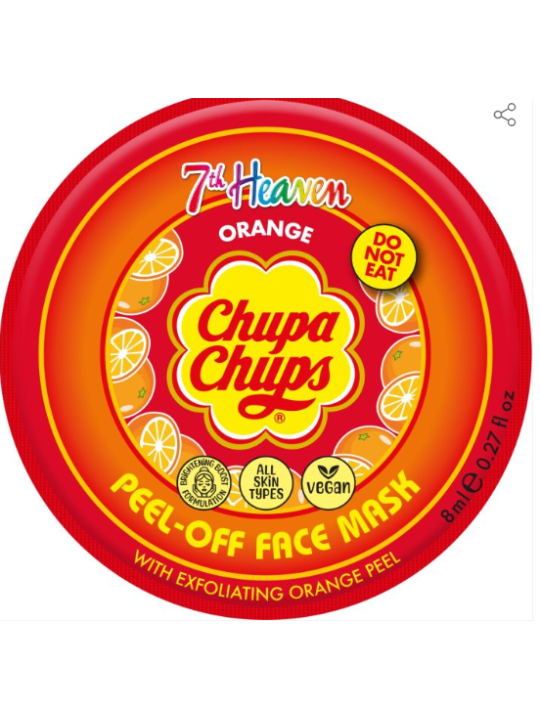 Chupa Chups Peel Off Face Mask Mascarilla Facial Peel-Off Naranja exfoliante