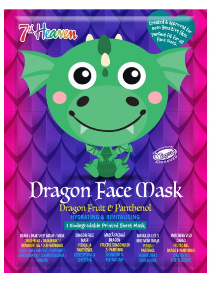 Mascarilla Facial Dragón Hidratante y Revitalizante