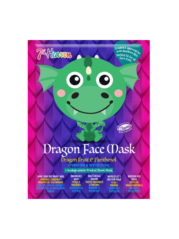 Mascarilla Facial Dragón Hidratante y Revitalizante