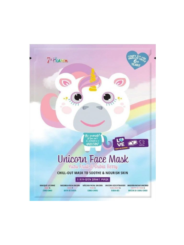 Mascarilla Facial Animal Mask Unicornio Yuzu y Camu Camu