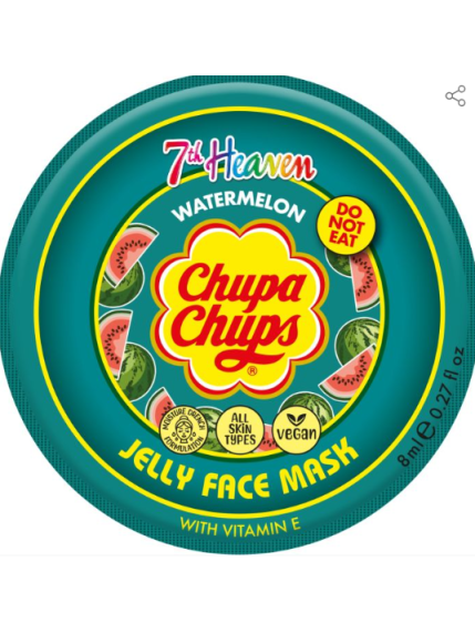 Chupa Chups Jelly Face Mask Mascarilla Facial de Gelatina de Sandía con vitamina E