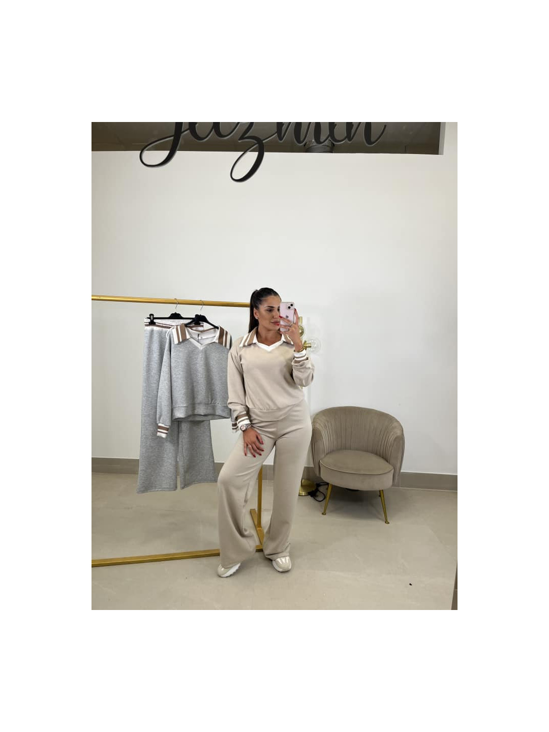 Conjunto polero rayas