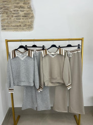 Conjunto polero rayas