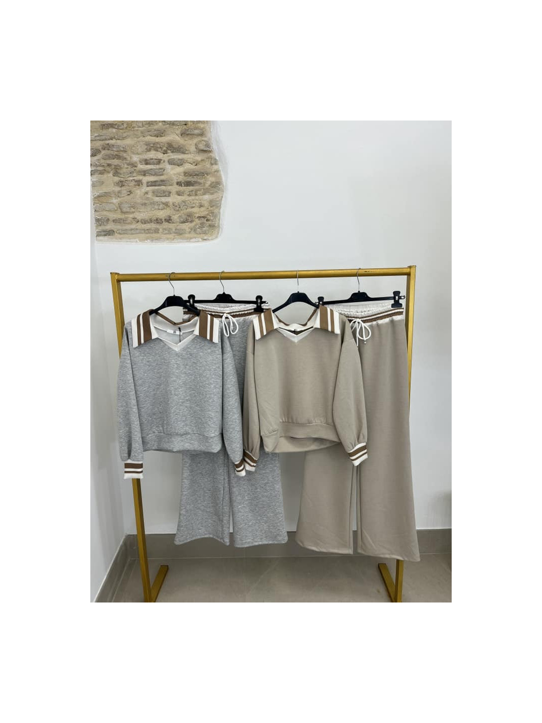 Conjunto polero rayas