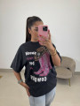 Camiseta cowboy gris desgastada