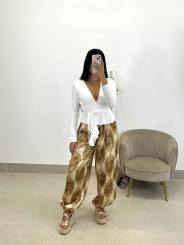 Pantalon boho estampado