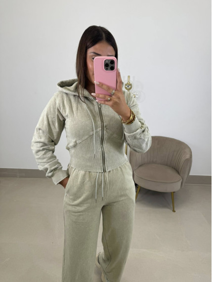 Sudadera Jane desgastada verde