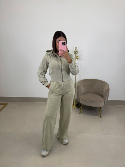 Pantalon Jane desgastado verde