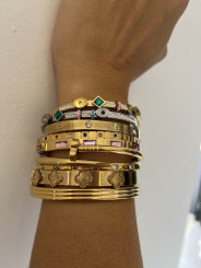 Brazalete dorado brocado