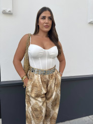 Pantalon boho estampado