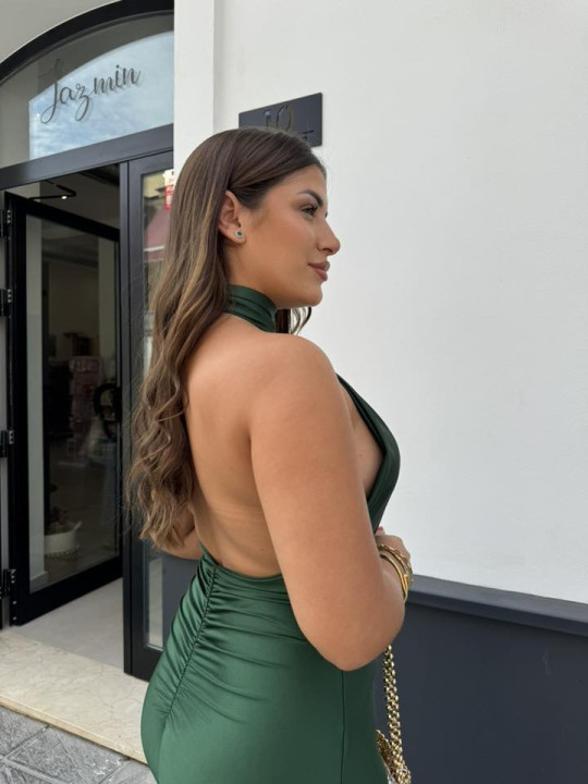 Vestido carmen verde