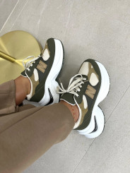 Zapatilla N verde