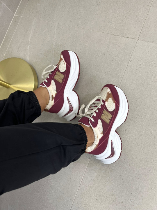 Zapatillas N tinto