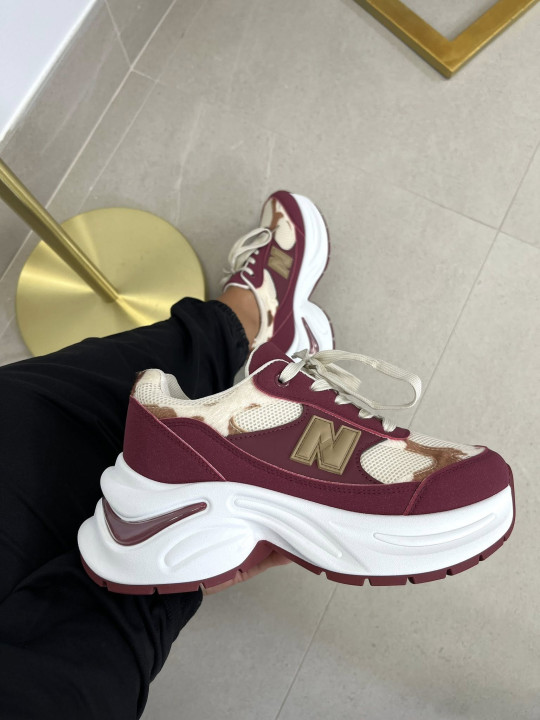 Zapatillas N tinto