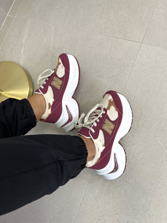 Zapatillas N tinto