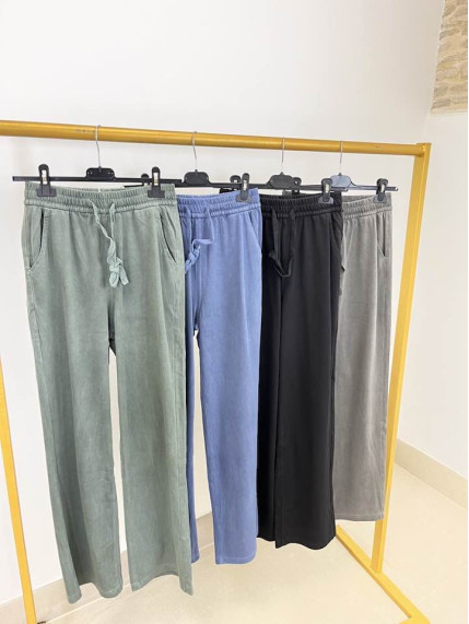 Pantalon fluido efecto denim