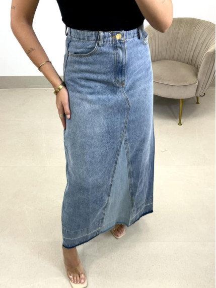 Falda vaquera denim combinación