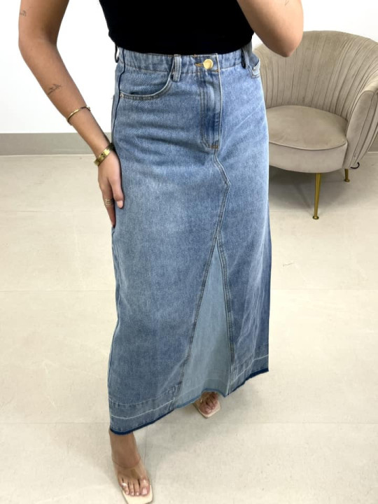 Falda vaquera denim combinación