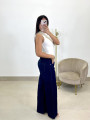 Vaquero wide leg oscuro cinturon