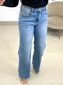 Vaquero wide leg claro