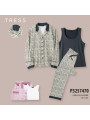 Pijama camisero animal print (3 piezas)